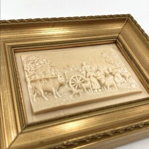 Vintage French Framed Carving